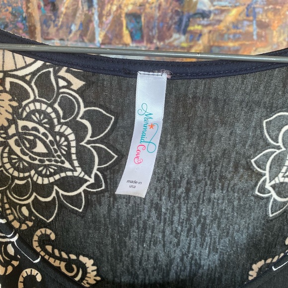 Mermaid Cove Mandala/Paisley midi dress - Picture 4 of 5